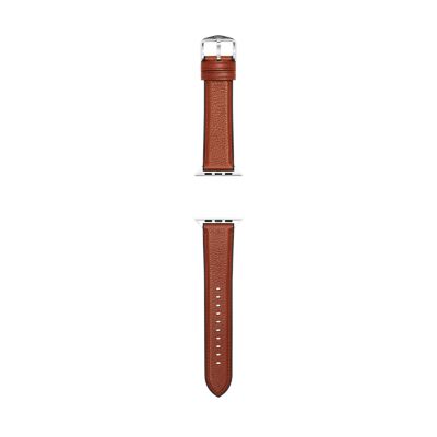 Schatzi Brown Alice Check Powder 42mm/44mm Silver Apple Watch Band