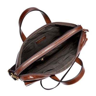 Fossil bridgitte hot sale laptop bag