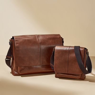 Fossil mens leather shoulder bags online