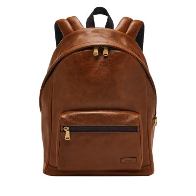 Fossil mens leather backpack online