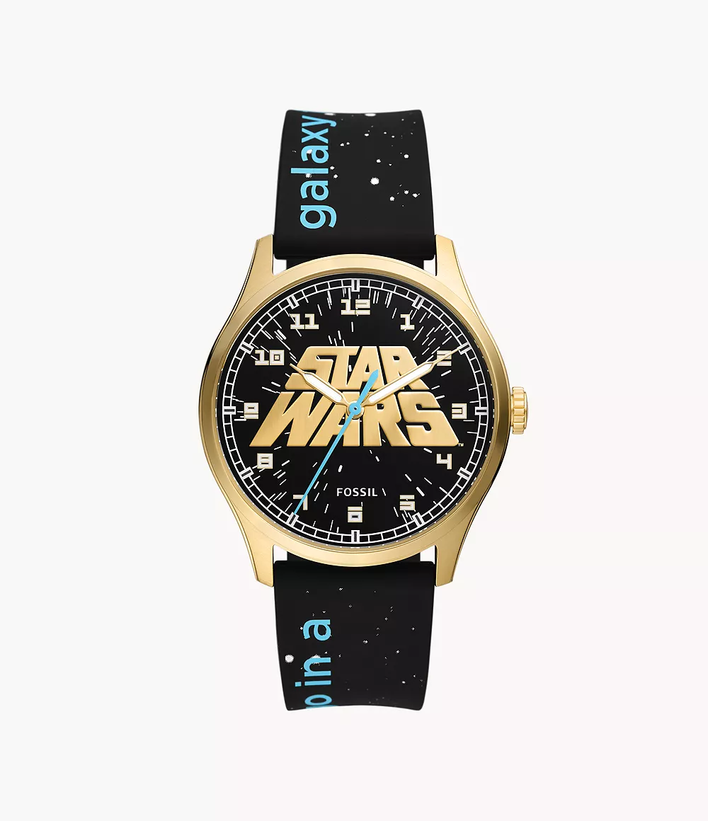 Special Edition Star Warstm Three-Hand Black Silicone Watch
