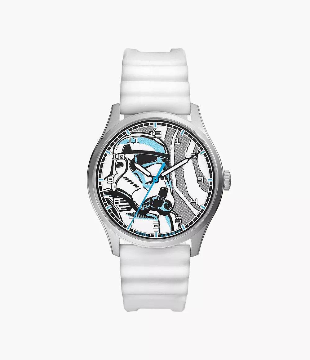 Special Edition Star Warstm Stormtrooper Three-Hand White Silicone Watch
