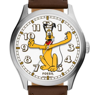 Uhr Disney Fossil 3-Zeiger-Werk Special Edition Leder braun