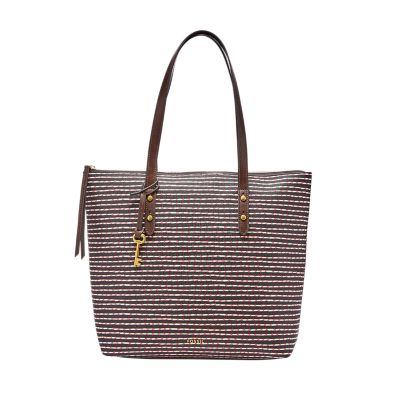 fossil jenna tote brown