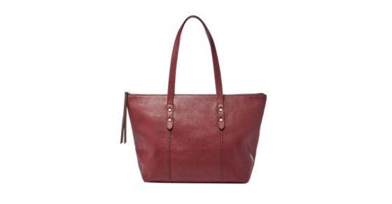 fossil jenna tote brown