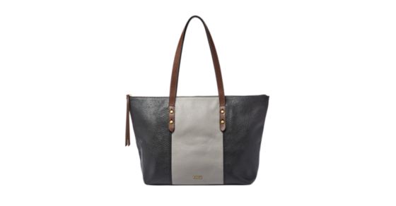 fossil jenna tote brown