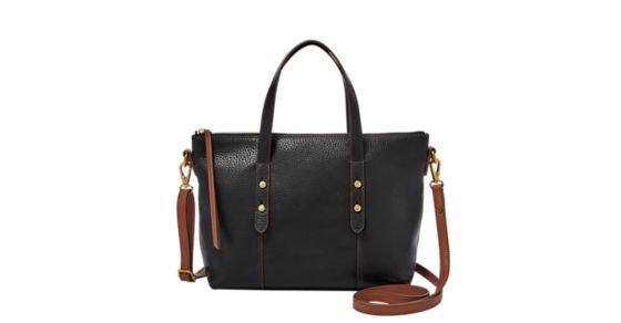 fossil jenna tote brown