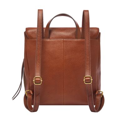 Leather backpack