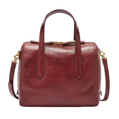 Fossil Women s Sydney Leather Satchel Brown