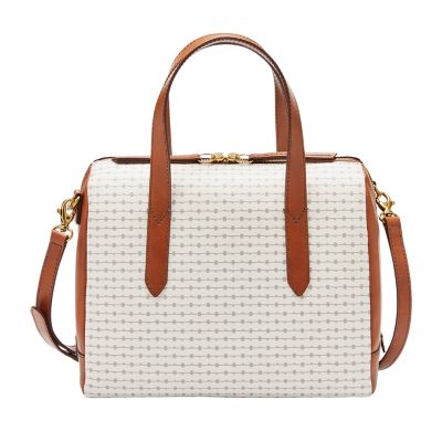 fossil sydney satchel blue multi
