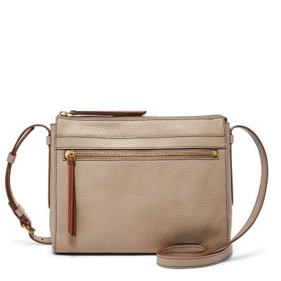 Fossil Dusty Rose Pennie Leather Crossbody Bag, Best Price and Reviews