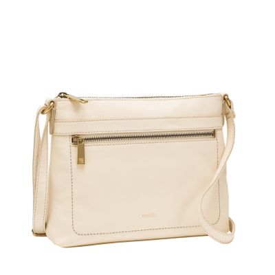 fossil evie leather crossbody bag