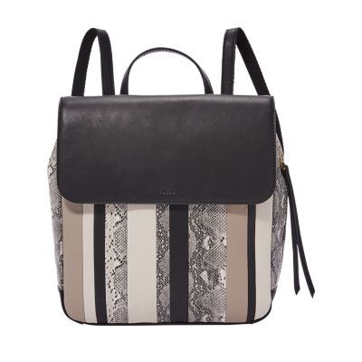 fossil claire backpack black