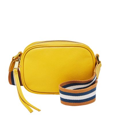 yellow camera bag