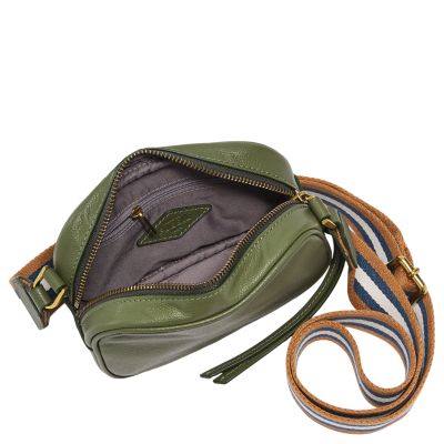 green camera bag