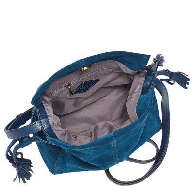 rayna drawstring crossbody fossil