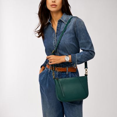 Fossil Skylar factory Crossbody Bag Green