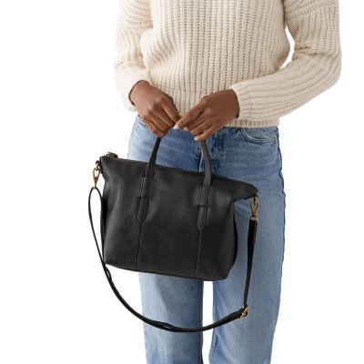 Fossil sadie satchel online black