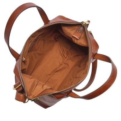 Fossil skylar leather satchel sale