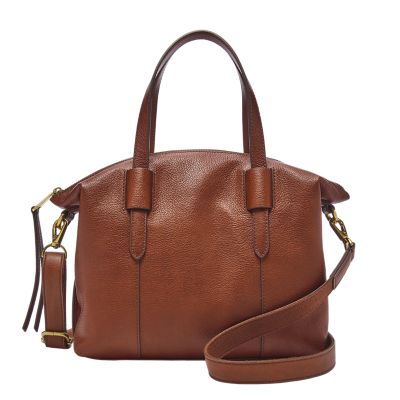 Fossil Satchel Brown