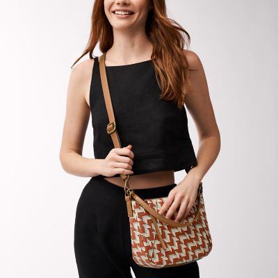 Skylar debossed logo online crossbody