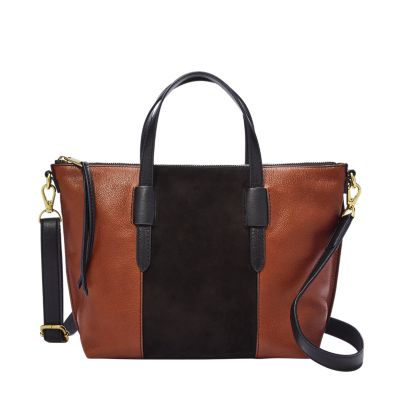 Fossil skylar 2025 leather satchel