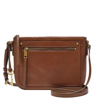 Fossil Brown Pennie Leather Crossbody Bag, Best Price and Reviews