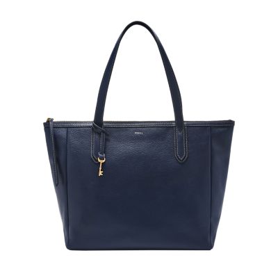 Blue fossil purse sale