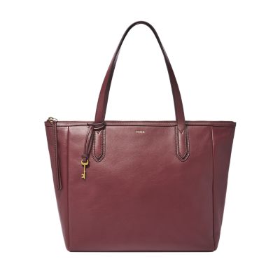 Fossil, Bags, Fossil Sydney Burgundy Crossbody Bag