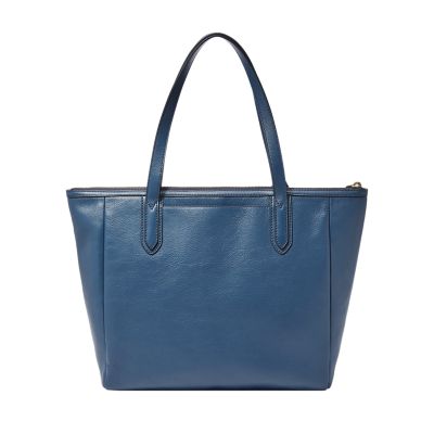 Fossil blue tote on sale