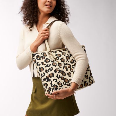 Fossil leopard outlet bag