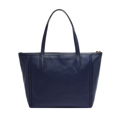 Fossil blue tote new arrivals