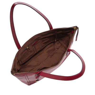 Fossil, Bags, Fossil Sydney Burgundy Crossbody Bag