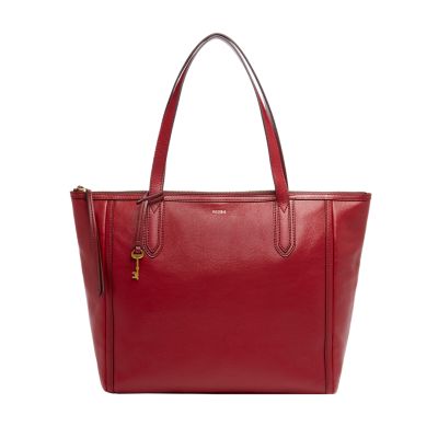 Luxury Leather Tote Bag for Women with Zipper and 14 inch Laptop Compartment