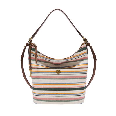 Fossil striped bag sale