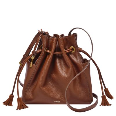 Fossil drawstring bucket discount bag