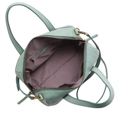 Fossil Sydney Satchel in Green