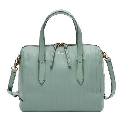 Fossil Sydney Satchel in Green