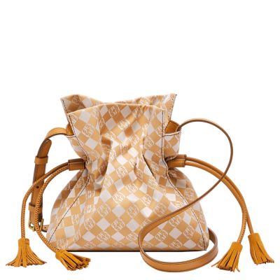 Soft Bucket micro bag - Gold Brown