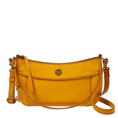 Baguette Mini Leather Yellow