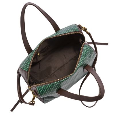 Fossil Sydney Satchel in Green