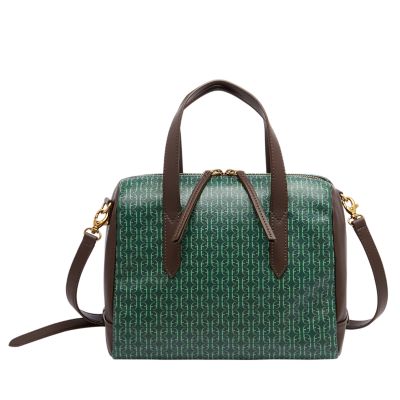 Fossil Sydney Satchel in Green