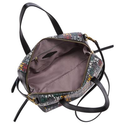 Fossil sydney satchel grey on sale multi