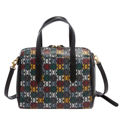 Fossil sydney satchel store black multi