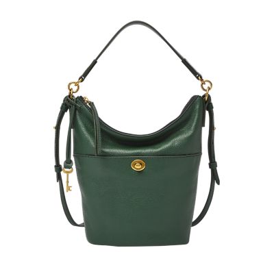 Women Green Colourblocked Satchel Bag