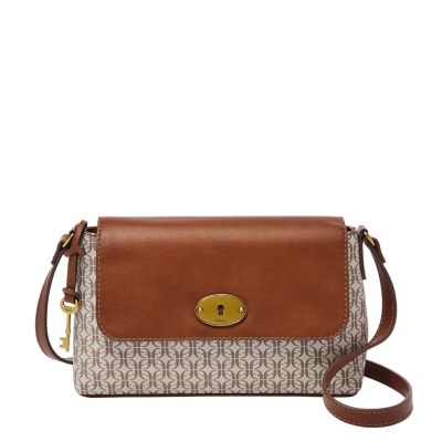 Taupe Faux Leather Sling Bag — Fabulous Female Boutique