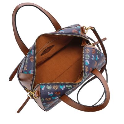 Fossil sydney satchel online multi