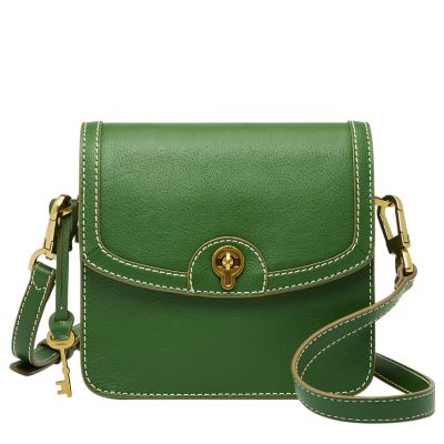 Fossil best sale green bag