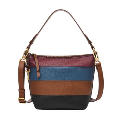 Fossil Women's Julianna Litehide Leather Patchwork Mini Hobo - Multi