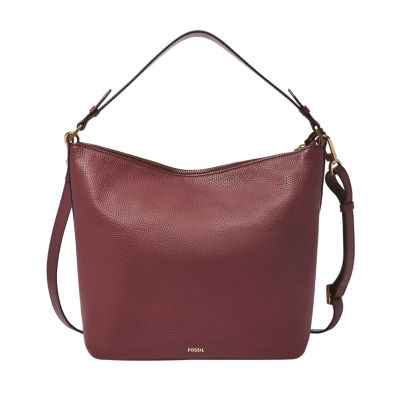 DKNY Purse Chelsea Large Tote Satchel Crossbody Burgundy with